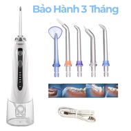 Tăm nước H2ofloss HF2 phiên bản màu đen bản nâng cấp 2025 tặng kèm củ sạc túi đựng máy 5 đầu tăm và