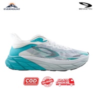 910Nineten Running Shoes - FUUTO REVENGE WHITE LIGHT GREY/TURQOUISE