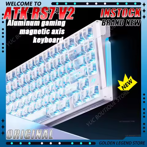 NEW ATK RS7 V2 Wired Aluminum Alloy Gaming Keyboard Magnetic Switch 8K Polling Rate Hot Swap TOP/Cor