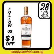 Macallan 25 Years Sherry Oak Single Malt Whisky 70cl w Gift Box
