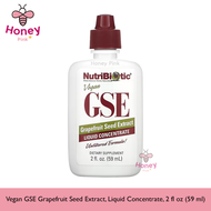 NutriBiotic Vegan GSE Grapefruit Seed Extract Liquid Concentrate 2 fl oz (59 ml)