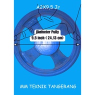POLI Pully A2 x 9.5" Iron Spokes A2 x 9.5 inch Pulley Cast Iron Anc 9.5 inch A2x9.5" A2x9.5 A 2x9.5"
