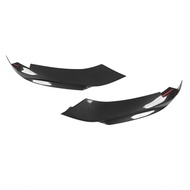Newlanrode Front Bumper Lip Wing Spoiler Carbon Fibre Style Exquisite Craftsmanship Smooth Surface for Vehicle