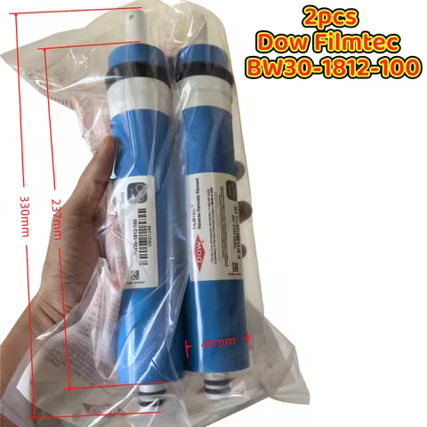 2pcs Dow Filmtec 100GPD reverse osmosis filter Dow Filmtec BW30-1812-100 RO membrane kitchen water f