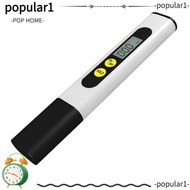 POPULAR TDS Meter, 0-9990ppm 1ppm Digital Water Quality Tester, Precise 2%-3% Plastic White 0-9990pp