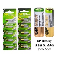 [5Pcs] GP 23A & 27A Ultra Super Alkaline Long Lasting Genuine Battery Bateri
