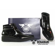 Sepatu pdh polwan pdlsus flat sol tebal denawari