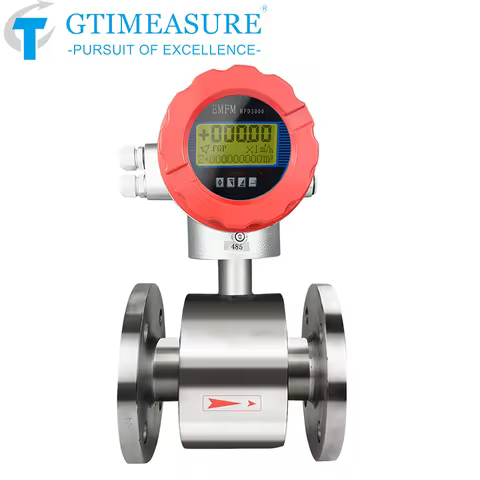 Electromagnetic Flow Meter Magnetic Flow Sensor Sea Water Sewage Slurry Liquid Flowmeter DN65 DN80 D