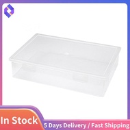 Plastic File Organizer Transparent Square Storage Box A4 Storage Box File Storage Box