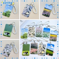 SYNITE Business Card Holder, Plastic Credit Card Holders, Cartoon ID Card Sleeve Student