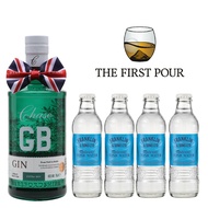 Chase GB Gin + 4 Franklin & Sons Mallorcan Tonic Water Bundle (Agent Stock)