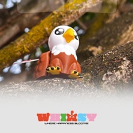 GANTUNGAN Cute Eagle Animal Keychain Flexi Eagle Keychain Anti-Stress Toy