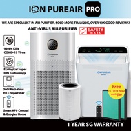 [SG Best Seller]Air Purifier ION PUREAIR PRO520/P10(UV)/P8(UV)/P7(UV)/P6/P4 LCD Display/Hepa Filter/Negative Ioniser(1+1 Free Hepa Filter)