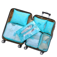 7 in 1 Travel Bag in Bag / Underwear Storage Bag in Suitcase - Light BlueTjuhB STOCK
