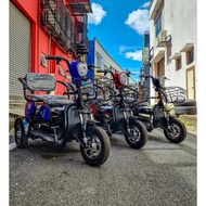 Z E Bike Basikal Elektrik 3 Roda Electric Tricycle 3 Seats Electric Scooter 3 Wheels 电动自行车电动三轮 Tuk Tuk Mini Family Car