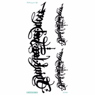 Tattoo Temporary Tato Temporer Tahan Air Motif Tulisan Thailand Tribal Arab Tahan Air Anti Air Semen