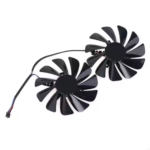 51BE 2Pcs 95mm 4Pin FDC10U12S9-C 12V 0.45A VGA Fan Graphics Card Cooling Fan for XFX RX 5600 5700 XT