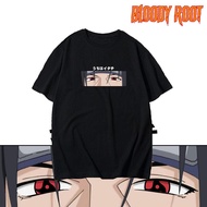 Uchiha Itachi T-shirt Naruto Shippuden Itachi Anime T-shirt Bloody Root/ Rebahan Shop/
