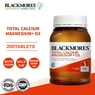 Blackmores Total Calcium & Magnesium + Vitamin D3 (200 Tablets) 1000IU - 200 Caps