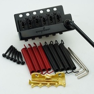 Guyker Guitar Tremolo Bridge String Spacing 10.8MM Lock String Guitar Bridge With Brass Saddle Brass