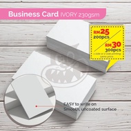 IVORY CARD - NAMECARD/BUSINESS CARD/TAG/ETC