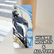 G51 - HUAWEI NOVA 5T Silicone - HUAWEI NOVA 5T pro camera Softcase - ROBOT Motif - Flexible rubber m