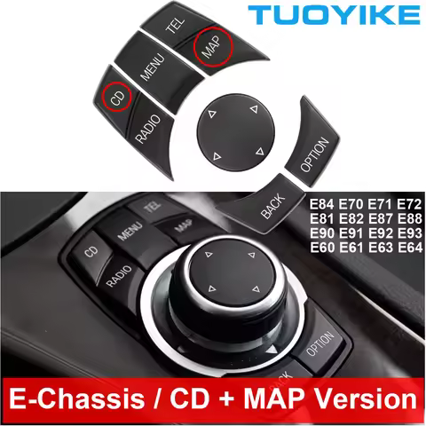 Car Central Console CIC i-Drive Multi-media Control Button For BMW 1 3 5-Series X1 E84 X5 X6 E70 E71