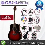 Yamaha FG830 41" Dreadnought Solid Sitka Spruce Top Acoustic Guitar Tobacco Sunburst (FG 830)