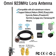 923MHz 6dbi LoRa Helium Miner Antenna for Bobcat Rak Sensecap Heluim Miner +32ft RP-SMA Cable