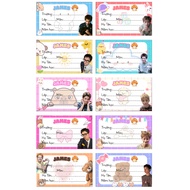 James CORTIS Notebook Label | James Printed Notebook Labels | Fan CORTIS Notebook Sticker