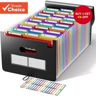 Expanding File Folder 24 Pocket Accordion A4 Portable Organizer File Organizer Folder