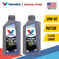 [Combo] Valvoline 4T Champ 20W-50 (1L x 2 Bottles) - Motor Engine Oil/Minyak Hitam Enjin Motor