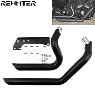 Motorcycle Shortshots Staggered Exhaust Pipes System Piper For Harley Sportster Iron XL883 1200 48 7