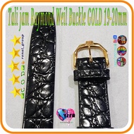 TALI JAM RAYMOND WEIL 5768-2 MODEL Lurus Logo RW Buckle GOLD