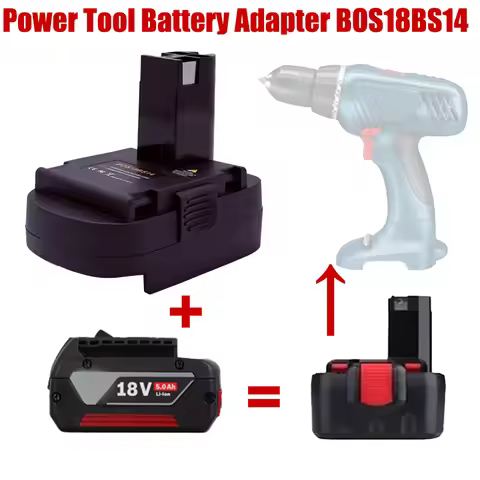 BOS18BS14 Battery Adapter for Bosch 14.4V Tools for Bosch 18V Lithium Batteries To for Bosch 14.4V B