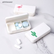 EE  3 Grids Mini Pill Case Plastic Travel Medicine Box Cute Small Tablet Pill Storage Organizer Box Holder Container Dispenser Case n