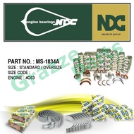 NDC Japan Engine Main Bearing MS-1834A for Mitsubishi Galant VR4 2.0 TC DOHC E30 E33A E39A 4G63 1987