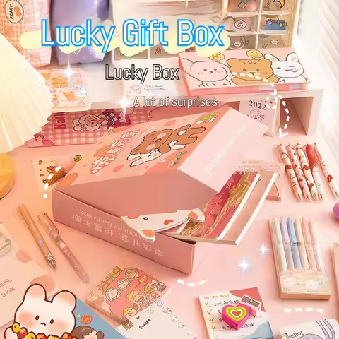 Cartoon Panda Surprise Stationery Blind Box Disassembly Joy Elementary School Children's Stationery