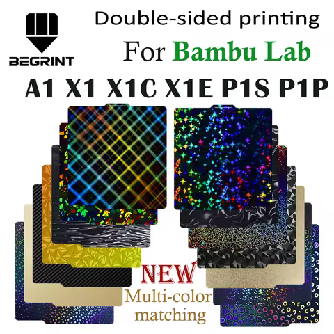 Build Plate for Bambu Lab A1 P1P P1S Smooth X1C Spring Steel Sheet Double Sided 3D Print For Bambu B