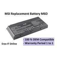 MSI BTY-M6D M6D GT60 GX60 GT70 GT660 Gaming Laptop Battery | MSI M6D Laptop Battery
