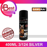 BEST HARDWARE - Samurai Paint Standard Colour Aerosol Spray Paint Cat Motor 3/124 SILVER
