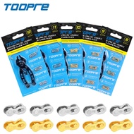 TOOPRE Mountain Bike Chain Quick-Link 6-7-8/9/10/11/12 Speed Gold/Silver Missing Link EIEIO Bicycle 