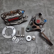 Y15ZR Y16 RS150 RSX150 ORIGINAL BREMBO M3 K50 K5 4POT RED LOGO CALIPER FRONT Y15 BREMBO P34 2POT CAL