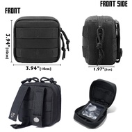 Practical small MOLLE EDC tool storage waist pack for camping, vest-style expandable EDC tool storag
