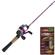 Zebco 33 Spincast Reel and 2-Piece Fishing Rod Combo, 5-Foot 6-Inch Durable Fiberglass Rod, Quickset