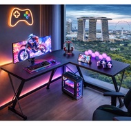 OffiGo 127CM/120CM L Shaped Gaming Desk Corner Computer Table for Office