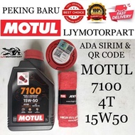 100% ORIGINAL MOTUL MOTO 3000 3100 5100 7100 300V H-TECH 1.2L 4T MINYAK HITAM ENGINE OIL
