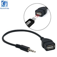 [Gazechimp] AUX to USB 3.5mm Male Aux Audio Plug to USB Female Converter Cable Cord Converter Cable,
