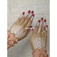 Set Sticker white hennafaa / henna white sticker