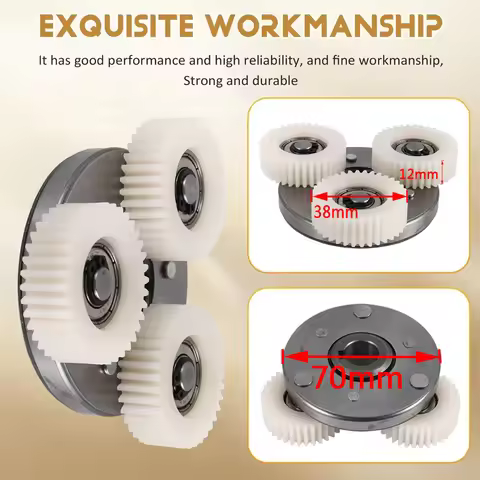 E-Bike Motor Nylon Gear Clutch Kit 36T 38x12mm Planetary Gear with 70mm Clutch Set for Bafang Electr